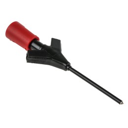 1 pcs - Hirschmann Test & Measurement Red Grabber Clip with Pincers, 2A, 60V dc, 2mm Socket