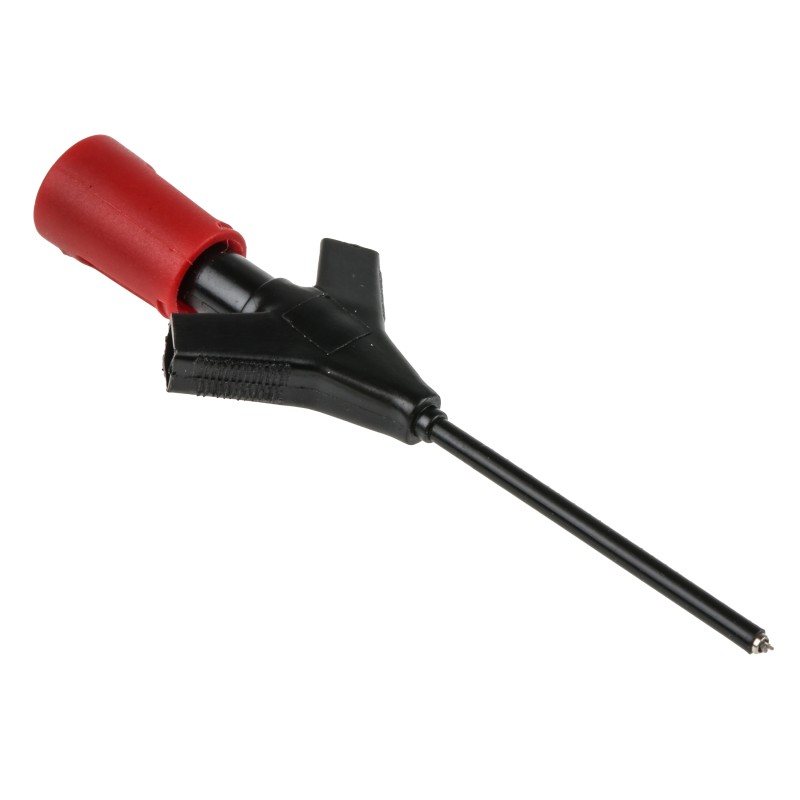 1 pcs - Hirschmann Test & Measurement Red Grabber Clip with Pincers, 2A, 60V dc, 2mm Socket