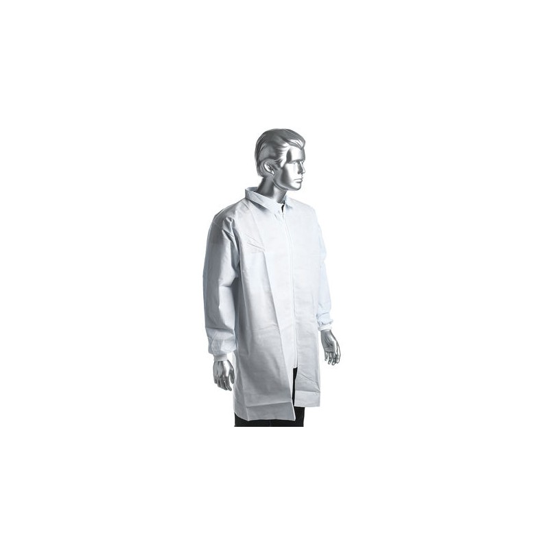 1 pcs - RS PRO White Unisex Visitor Coat, M