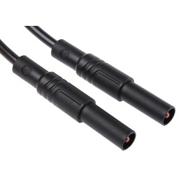 1 pcs - Hirschmann Test & Measurement, 32A, 1000V ac/dc, Black, 1m Lead Length