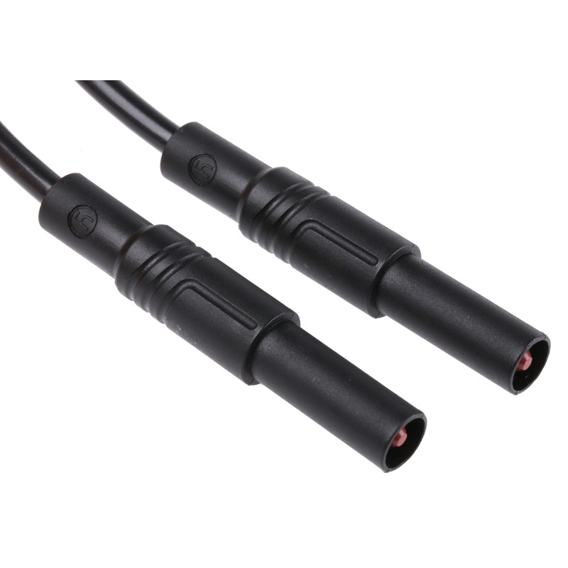 1 pcs - Hirschmann Test & Measurement, 32A, 1000V ac/dc, Black, 1m Lead Length