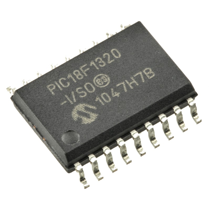 42 pcs - Microchip PIC18F1320-I/SO, 8bit PIC Microcontroller, PIC18F, 40MHz, 8 kB, 256 B Flash, 18-Pin SOIC