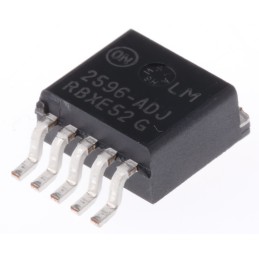 5 pcs - onsemi, LM2596DSADJG Switching Regulator, 1-Channel 3A Adjustable 5-Pin, D2PAK