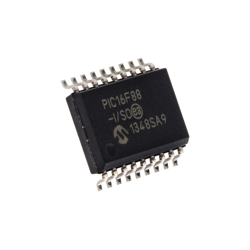 42 pcs - Microchip PIC16F88-I/SO, 8bit PIC Microcontroller, PIC16F, 20MHz, 7.168 kB, 256 B Flash, 18-Pin SOIC