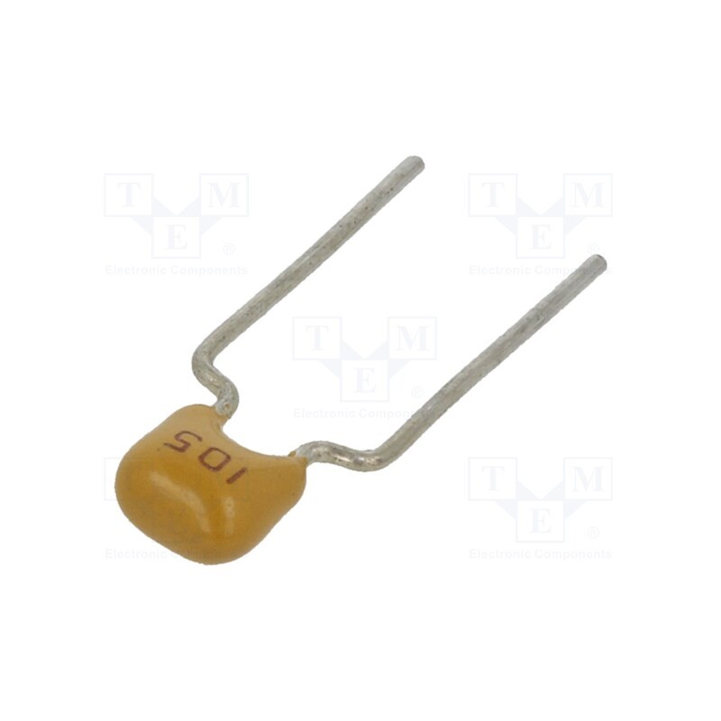 10 pcs x SR PASSIVES - CT40805Y105M500F3R - Capacitor: ceramic, 1uF, 50V, Y5V, ±20%, THT, 5mm