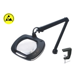 1 pcs - ideal-tek LED Magnifying Lamp with LED Flexi Magnifier Lamp, 5dioptre, 7.5 x 6.2in Lens