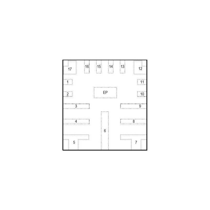 5 pcs - Maxim Integrated, MAX20006EAFOB/VY+ Sync Buck Converter, 1-Channel 6A 17-Pin, FC2QFN