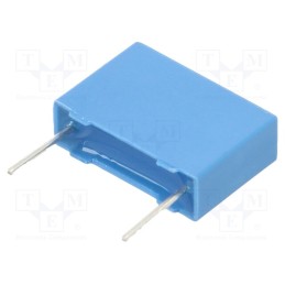 2 pcs x EPCOS - B32521C0105J000 - Capacitor: polyester, 1uF, 40VAC, 63VDC, 10mm, ±5%, 13x9x4mm, THT