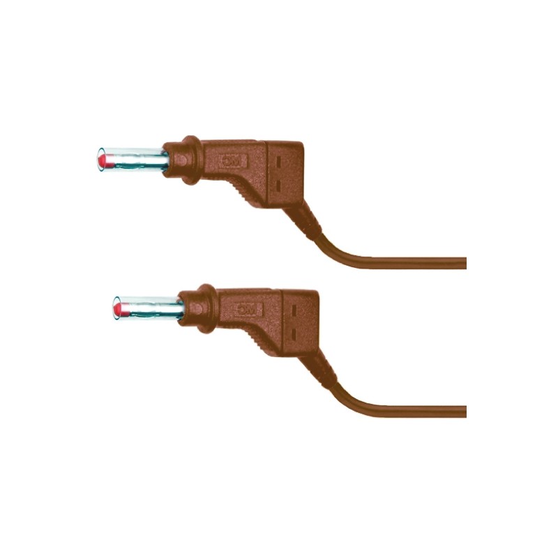 1 pcs - Staubli, 32A, 600V, Brown, 500mm Lead Length