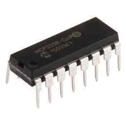 5 pcs - Microchip, Octal 12-bit- ADC 100ksps, 16-Pin PDIP