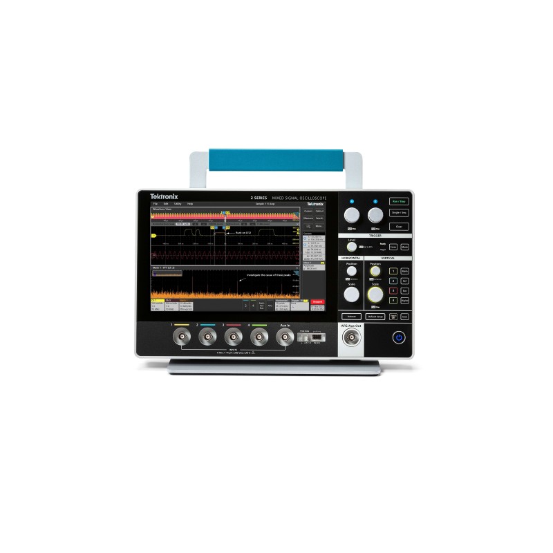 1 pcs - Tektronix MSO24 2 Series MSO Series Analogue, Digital Bench, Portable Oscilloscope, 4 Analogue Channels, 70MHz, 16