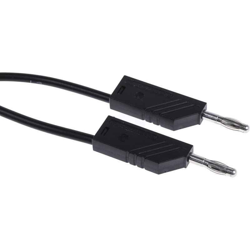 1 pcs - Hirschmann Test & Measurement, 16A, 60V dc, Black, 2m Lead Length