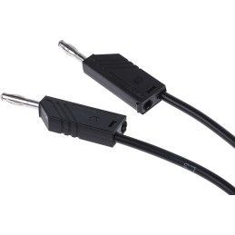 1 pcs - Hirschmann Test & Measurement, 16A, 60V dc, Black, 2m Lead Length