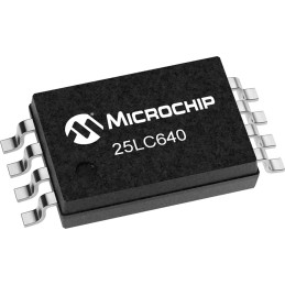 25 pcs - Microchip 25LC640-I/P, 64kbit Serial EEPROM Memory, 230ns 8-Pin PDIP, SOIC, TSSOP Serial-SPI