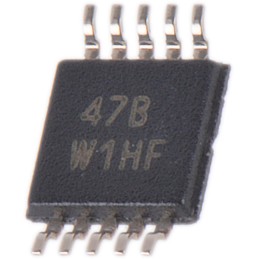 5 pcs - Texas Instruments, Quad 12-bit- ADC 3.3ksps, 10-Pin VSSOP