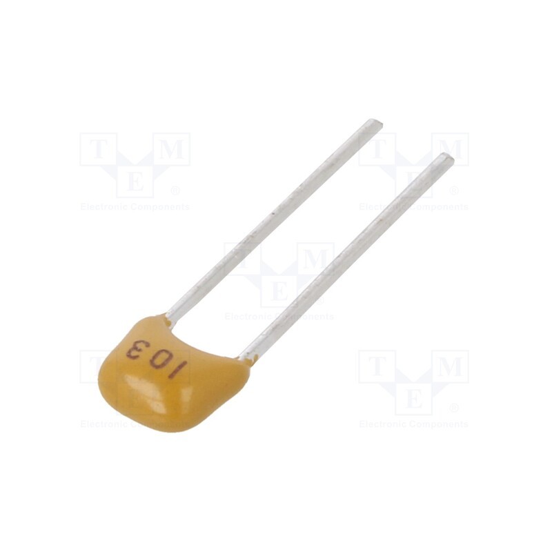 10 pcs x SR PASSIVES - CT40805B103K101F1R - Capacitor: ceramic, 10nF, 100V, X7R, ±10%, THT, 2.5mm