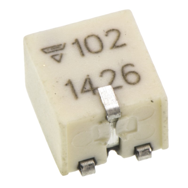 50 pcs - 1kΩ, SMD Trimmer Potentiometer 0.25W Side Adjust Vishay, TSM4