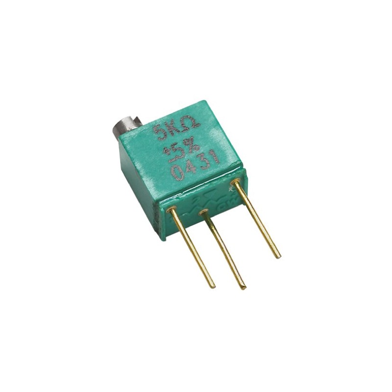5 pcs - 2kΩ, Through Hole Trimmer Potentiometer 0.25W Top Adjust Vishay Foil Resistors, 1240
