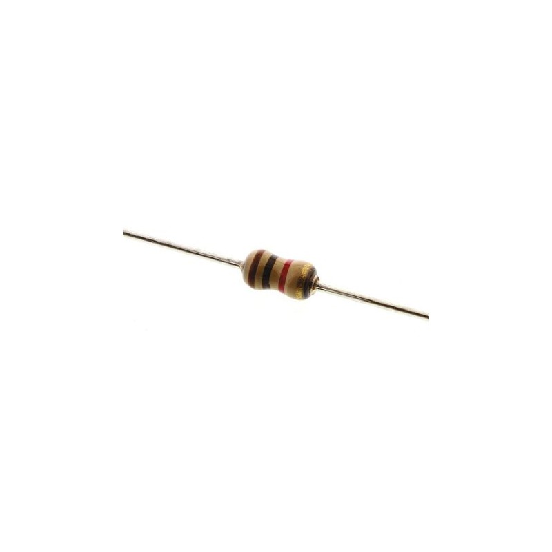 200 pcs - TE Connectivity 1kΩ Carbon Film Resistor 0.25W ±5% CFR16J1K0