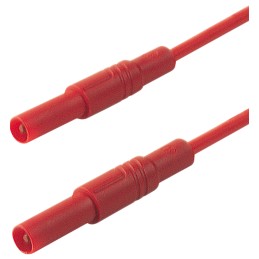 1 pcs - Hirschmann Test & Measurement, 16A, 1000V ac/dc, Red, 2m Lead Length