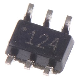 5 pcs - Texas Instruments TLV61225DCKT, Boost Converter, Boost Converter 400mA 6-Pin, SC-70