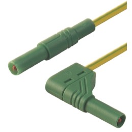 1 pcs - Hirschmann Test & Measurement, 32A, 1000V ac/dc, Green, Yellow, 1m Lead Length