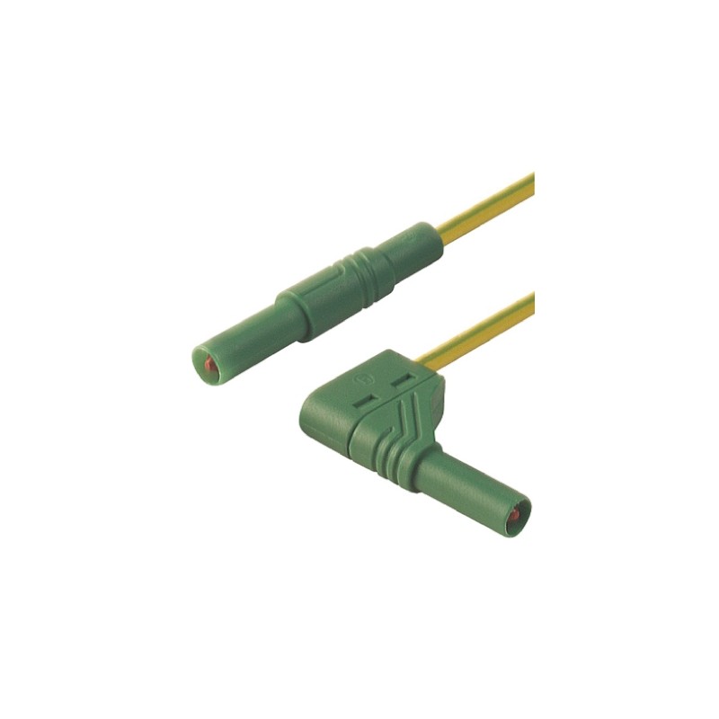 1 pcs - Hirschmann Test & Measurement, 32A, 1000V ac/dc, Green, Yellow, 1m Lead Length