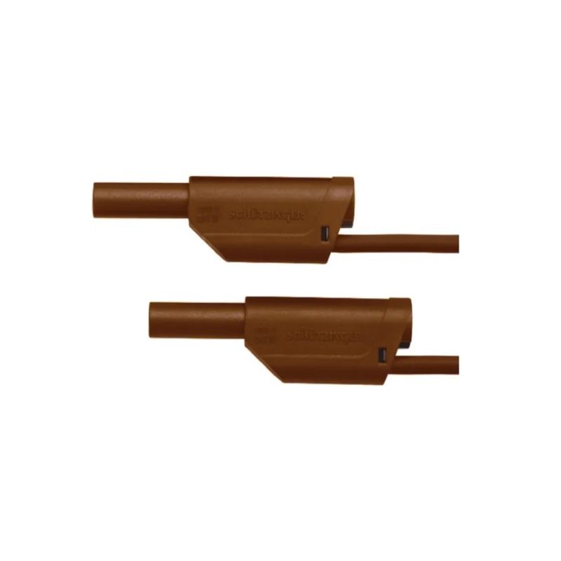 1 pcs - Schutzinger Test lead, 32A, 1kV, Brown, 2m Lead Length