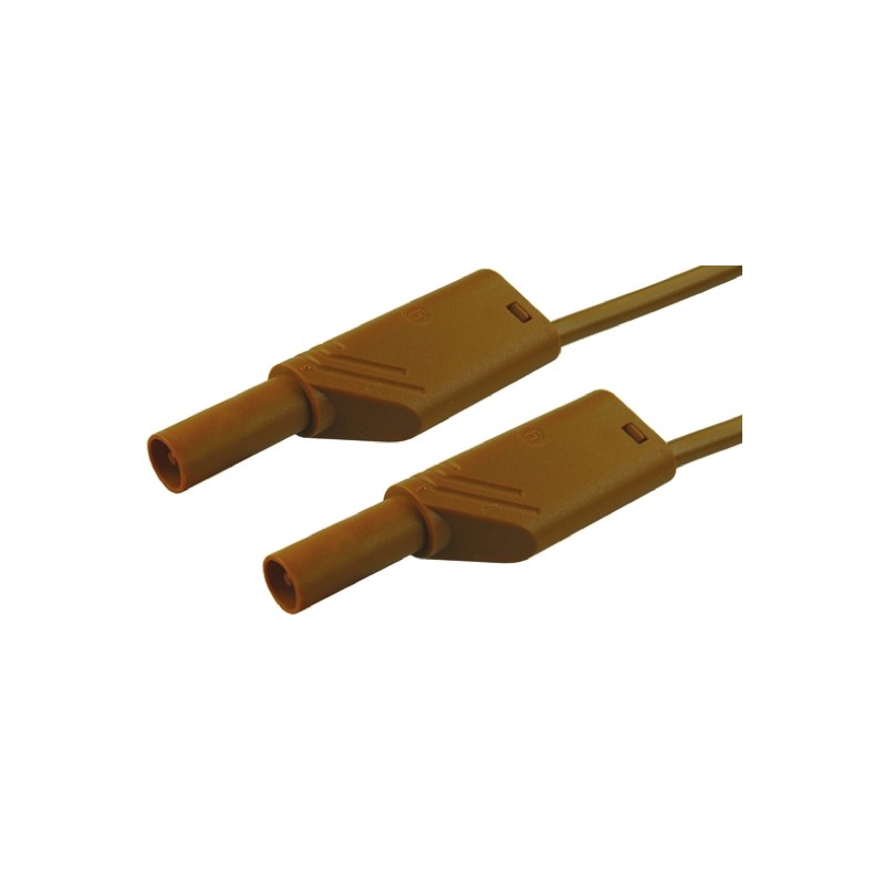 1 pcs - Hirschmann Test & Measurement, 32A, 1000V ac/dc, Brown, 500mm Lead Length