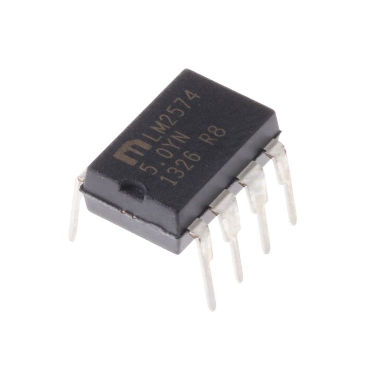 5 pcs - Microchip LM2574-5.0YN, 1-Channel, Step Down DC-DC Converter 8-Pin, PDIP