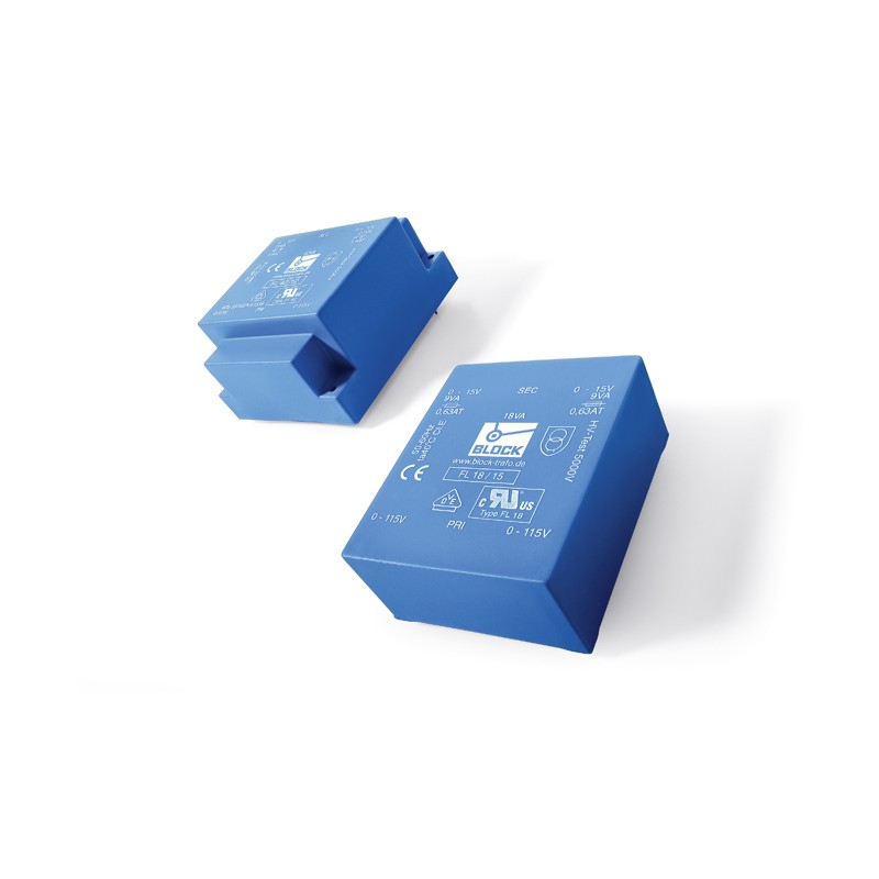 12 pcs - Block 9V ac 2 Output Through Hole PCB Transformer, 42VA