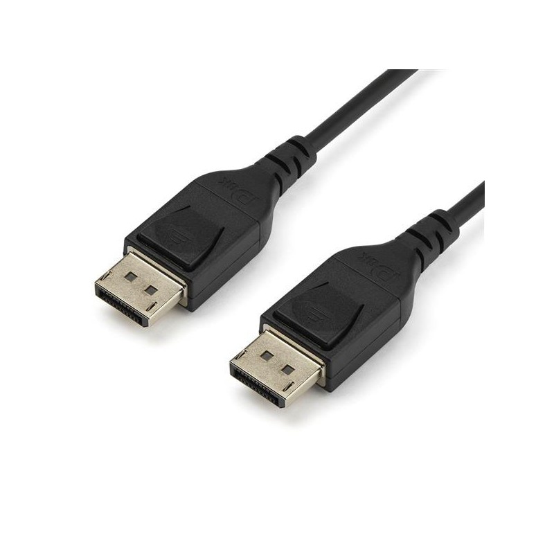 1 pcs - StarTech.com Male DisplayPort to Male DisplayPort, PVC Cable, 8K @ 60 Hz, 2m