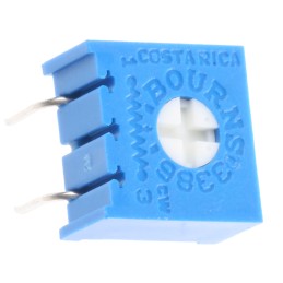 10 pcs - 100kΩ, Through Hole Trimmer Potentiometer 0.5W Top Adjust Bourns, 3386