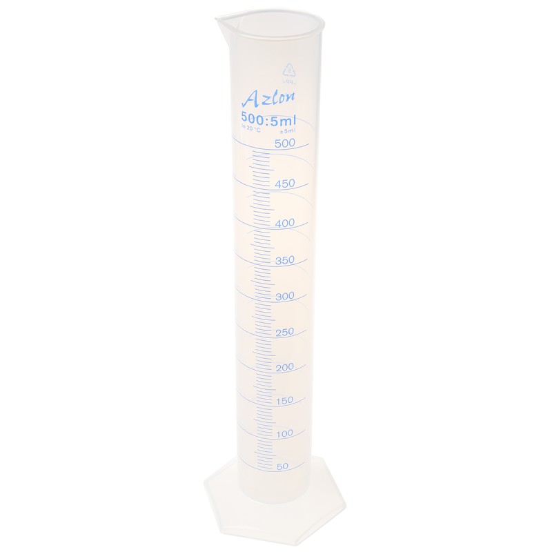 1 pcs - RS PRO PP Graduated Cylinder, 500ml