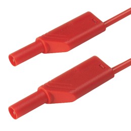 1 pcs - Hirschmann Test & Measurement, 32A, 1000V ac/dc, Red, 250mm Lead Length