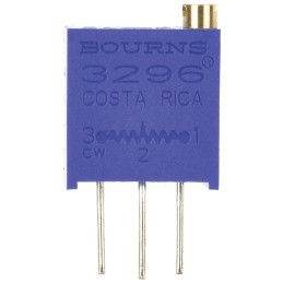 10 pcs - 2.2kΩ, Through Hole Trimmer Potentiometer 0.5W Top Adjust Bourns, 3296