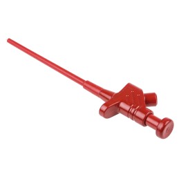 1 pcs - Hirschmann Test & Measurement Red Grabber Clip with Pincers, 4A, 60V, 4mm Socket