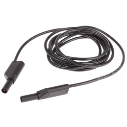 1 pcs - Hirschmann Test & Measurement, 32A, 1000V ac/dc, Black, 2m Lead Length