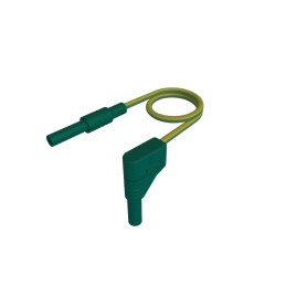 1 pcs - Hirschmann Test & Measurement 4 mm Test Probe Lead, 32A, Green/Yellow, 1m Lead Length