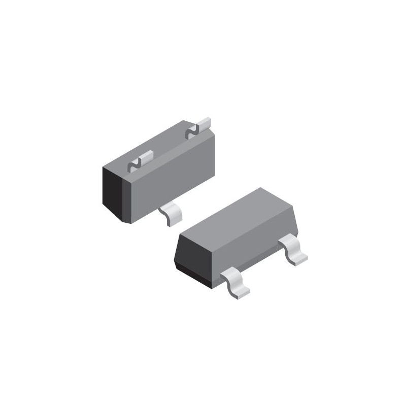 25 pcs - Vishay VCAN16A2-03SHE3-08, Dual-Element Bi-Directional ESD Protection Diode, 145W, 3-Pin SOT-23