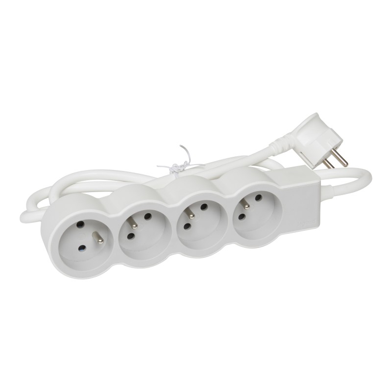1 pcs - Legrand 3m 4 Socket Type E - French Extension Lead
