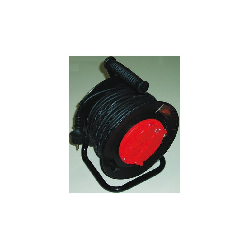 1 pcs - RS PRO 25m 4 Socket Type E - French Cable Reel, IP44