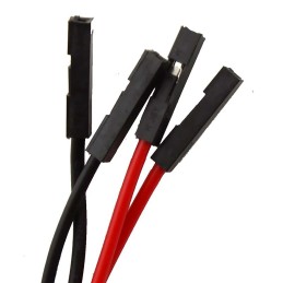 1 pcs - Kitronik Crocodile Clip Lead, Black, Red, 300mm Lead Length