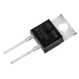 50 pcs - Wolfspeed 600V 10A, SiC Schottky Diode, 2-Pin TO-220 C3D10060A