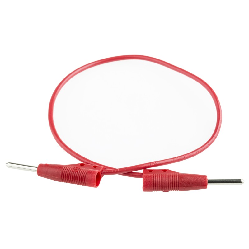 1 pcs - Hirschmann 2 mm Test lead, 6A, 60V dc, Red, 25cm Lead Length