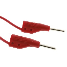 1 pcs - Hirschmann 2 mm Test lead, 6A, 60V dc, Red, 25cm Lead Length