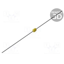 10 pcs x KEMET - C412C104K5R5TA7200 - Capacitor: ceramic, MLCC, 100nF, 50V, X7R, ±10%, THT, Leads: axial