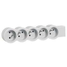 1 pcs - Legrand 5 Socket Type E - French Extension Lead