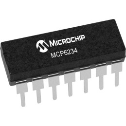 25 pcs - MCP6234T-E/ST Microchip, Op Amp, 300kHz, 1.8 V - 5.5 V V, 14-Pin TSSOP