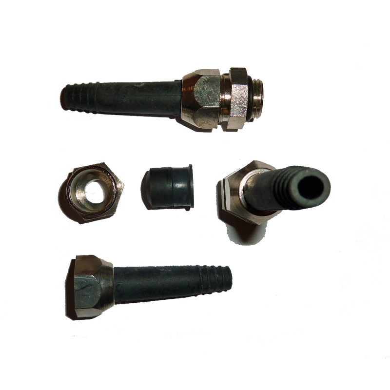 1 pcs - SES Sterling A1 Series Metallic Nickel Plated Brass Cable Gland, PG11 Thread, 6mm Min, 8.8mm Max, IP68